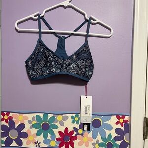 Elegant Blue Paisley Swim Top